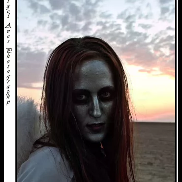 Dark Angel - Monica This was a test shoot we quickly put together. The strange thing was, we where in the middle of no-where, in an un-used field and we where thrown